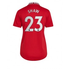 Manchester United Luke Shaw #23 Hemmatröja Dam 2022-23 Korta ärmar